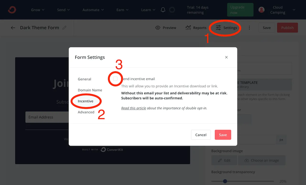 newsletter convertkit